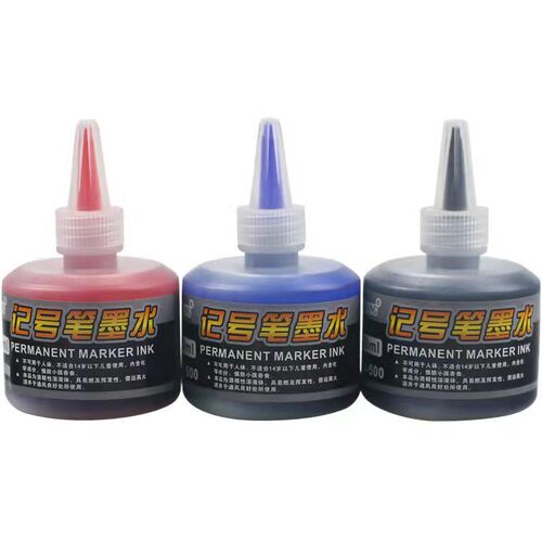 Marker ink refill liquid black oily non-fading non-erasable hook line marker pen oily ink wholesale