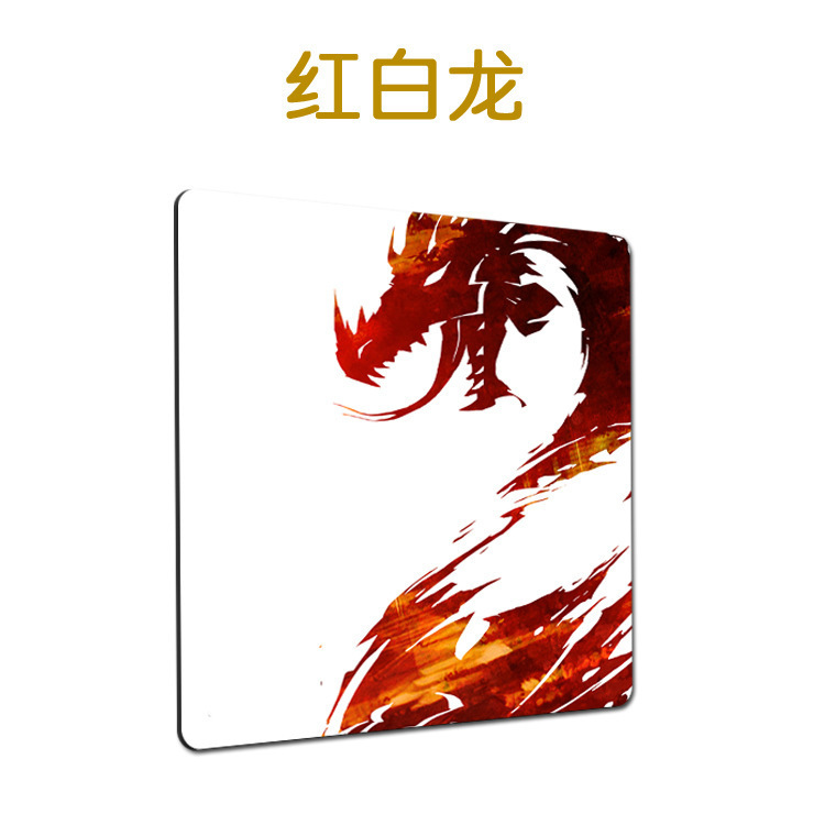 빨간색과 흰색 용