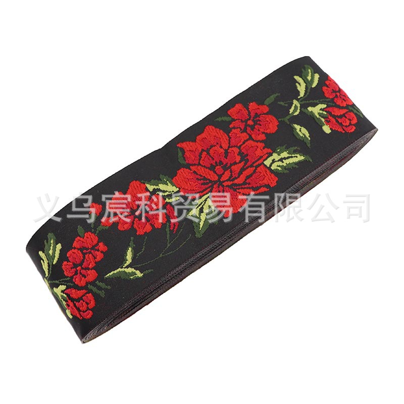 5cm gran patrón de flores de estilo étnico cinta de encaje Miao Yi accesorios de decoración de ropa cortina de tela de encaje