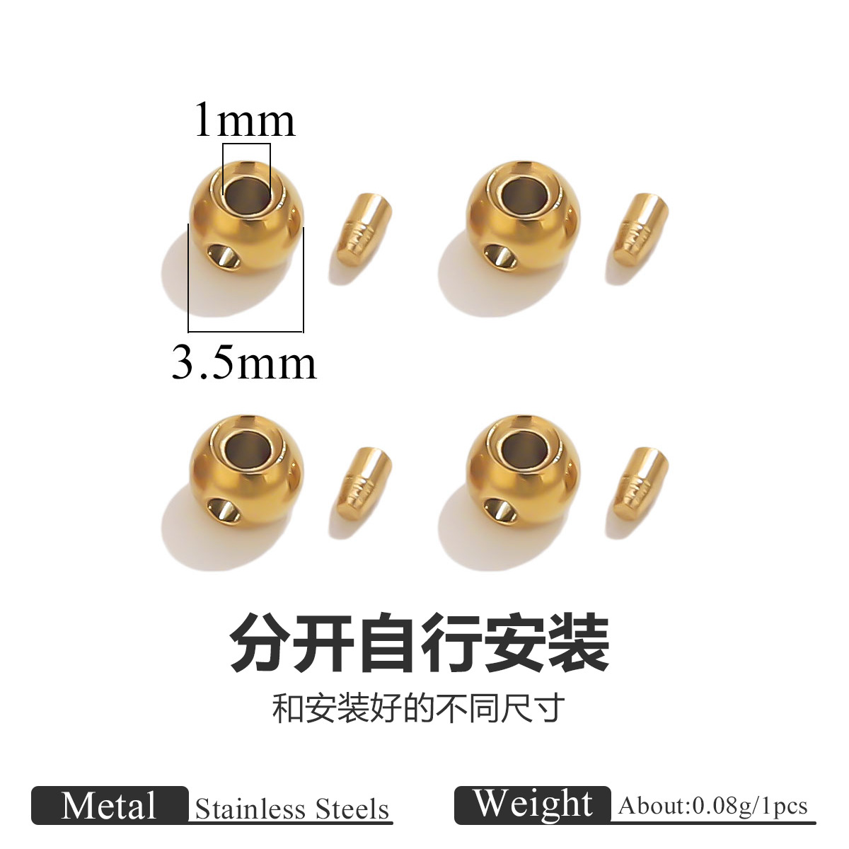 Estilo redondo dorado