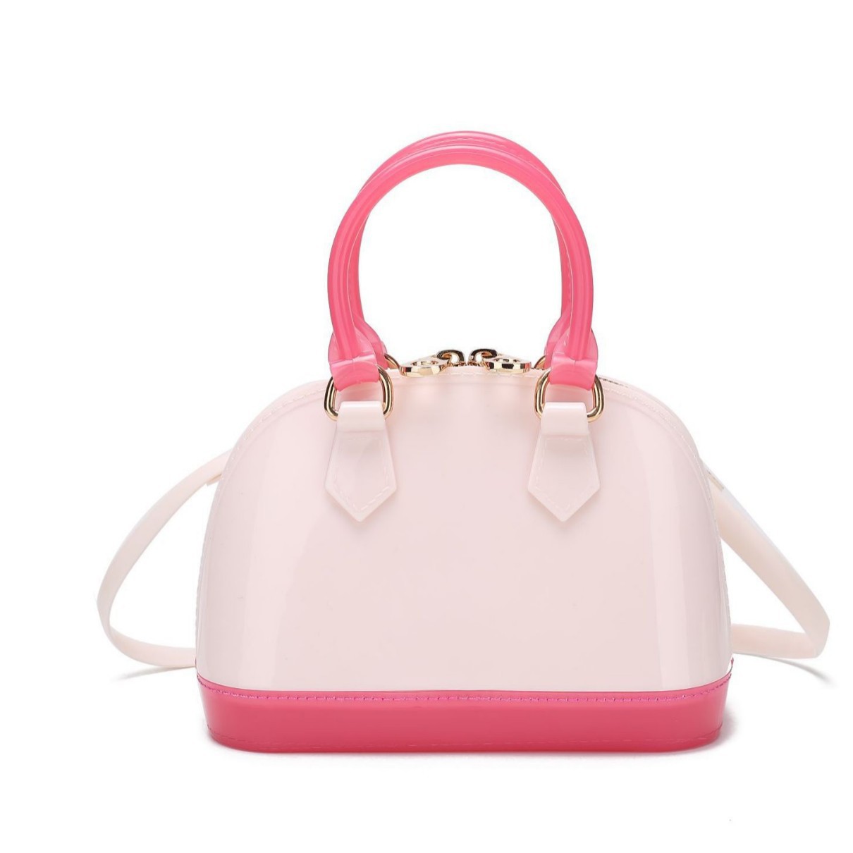 2025 primavera y verano estilo caliente moda casual niños dulces bolsa de gelatina mini bolso de mensajero de un solo hombro variedad al por mayor