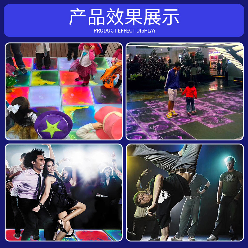 Cambio de color de inducción líquida LED lámpara de azulejos de suelo superficie de color líquido opcional difusivo divertido