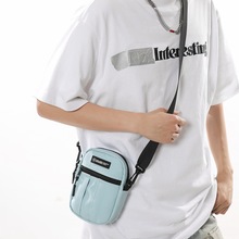 帆布包新款手机包女小巧便携斜挎包日系休闲工装单肩包轻便背包男