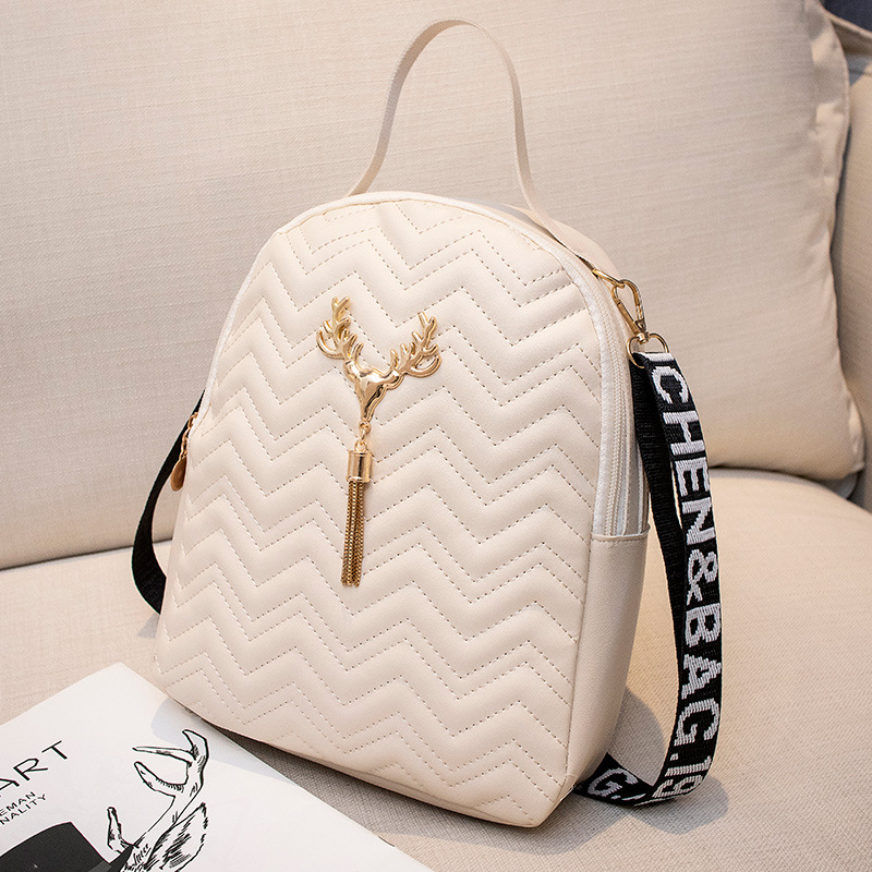 Bolso de mujer 2023 nueva ola bordada borla cinta decorativa mochila bolso de hombro casual