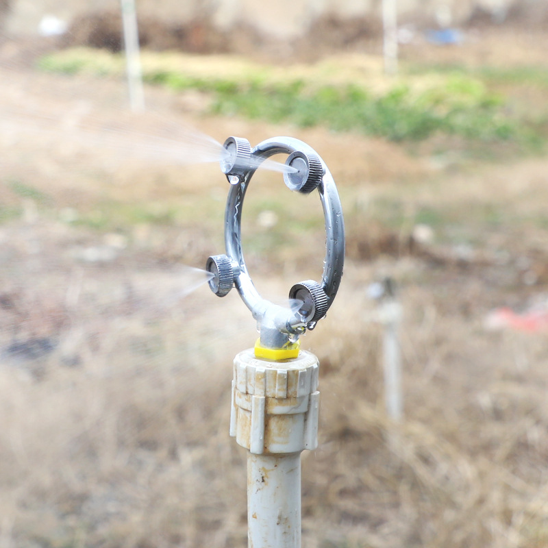 4 puntos circular pulverizador de enfriamiento de atomización jardín herramienta de riego de césped sin impuestos