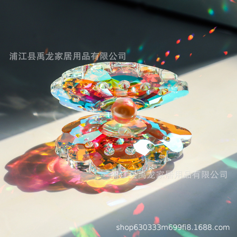 真珠貝殻河蚌埠AB彩水晶鎮紙工芸品のデスクトップに観光記念を飾って友達に国境を越えて仕入れます。|undefined