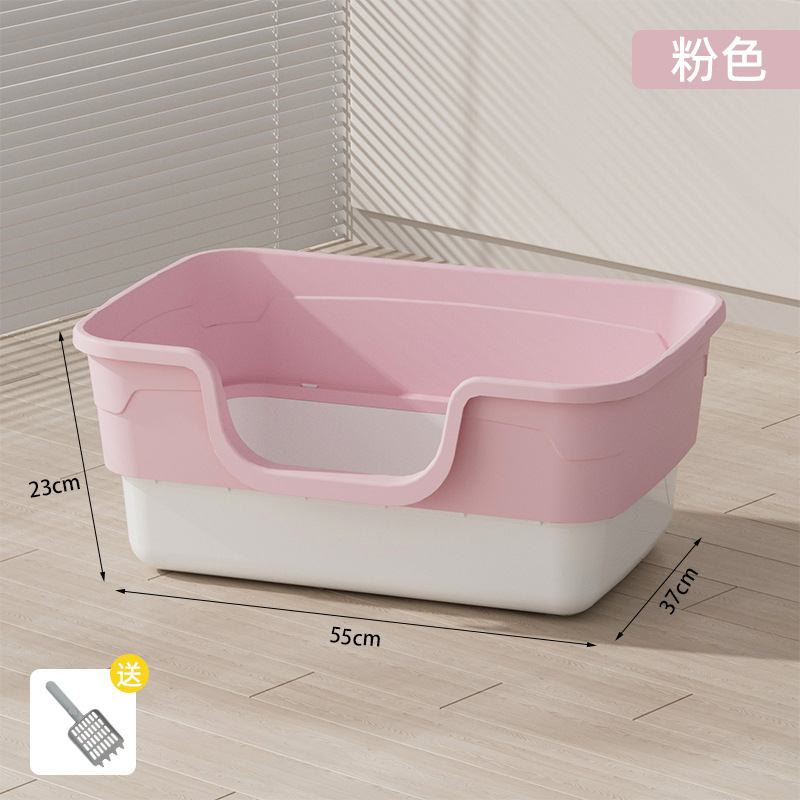 Gran tamaño semicerrado lavable desmontable anti-spillado inodoro para gatos desodorizante sin olor de fábrica de productos para gatos al por mayor