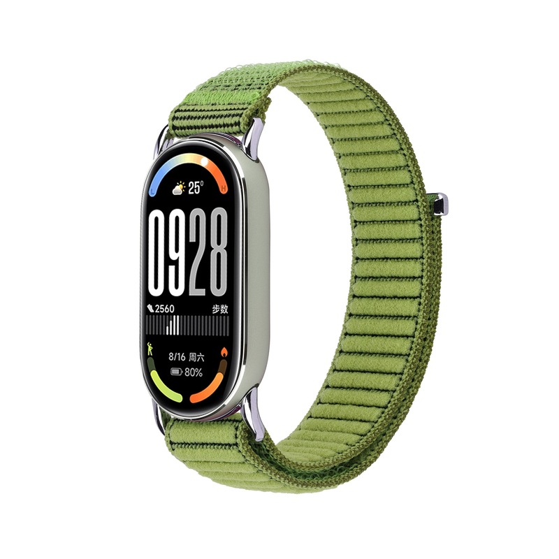 适用小米手环10表带波浪纹尼龙回环编织表带 mi band8/9 尼龙表带|undefined