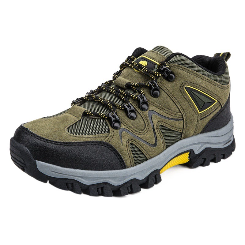 Уличная обувь, новинка 2024, четыре сезона, походная обувь, водонепроницаемая противоскользящая обувь с низким берцем, трансграничная оптовая мужская дорожная обувь