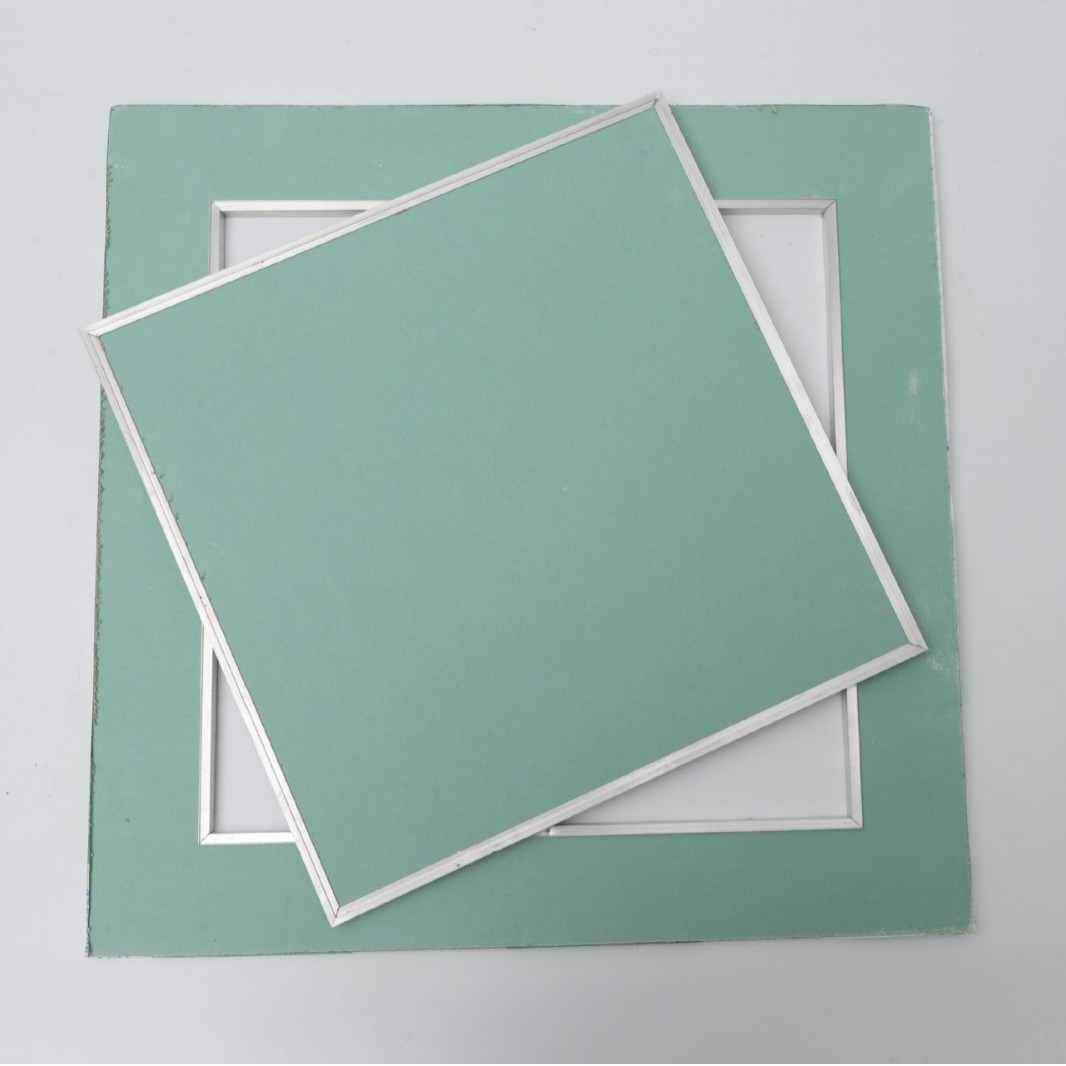 双铝边隐形石膏板检修口吊顶装饰盖板中央空调暗式吊顶天花检查口