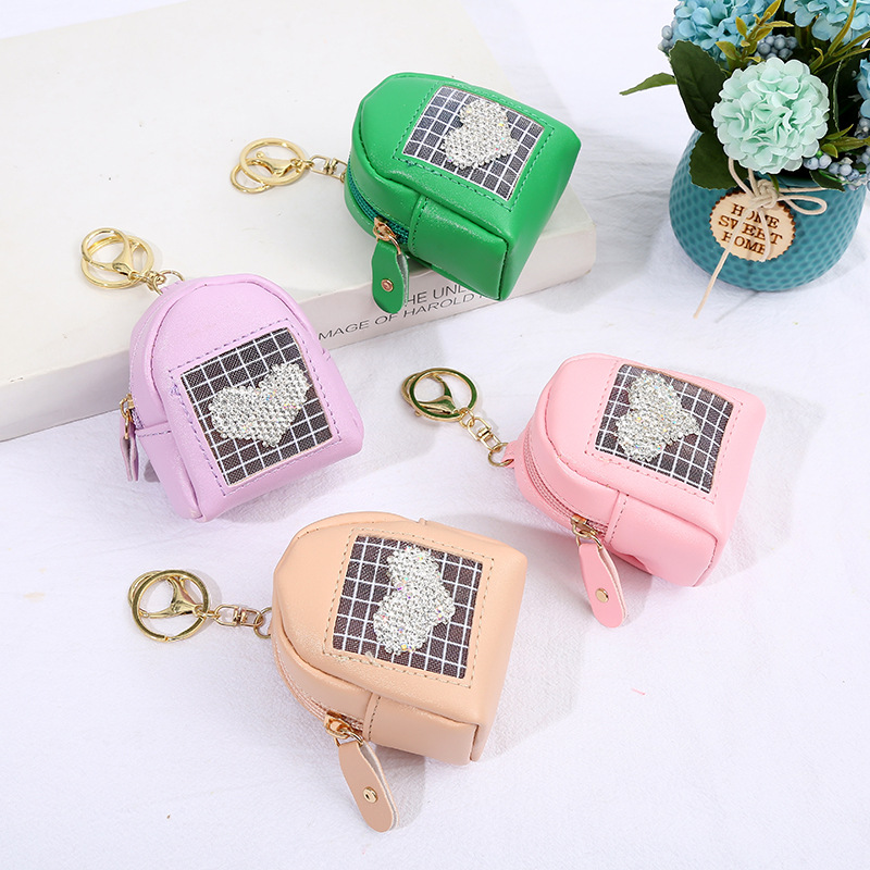 Korean Sequin Heart Coin Purse display picture 3