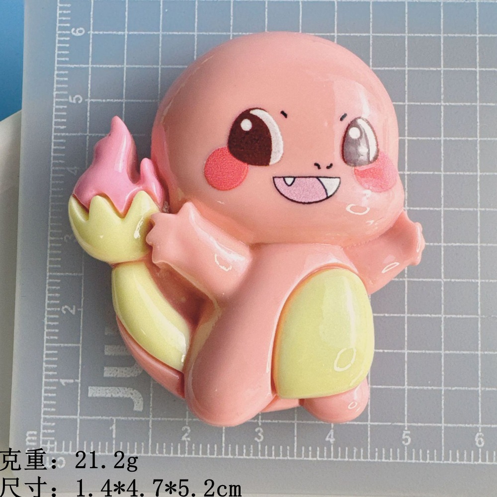 大きいカードの字の札の漫画の丘の樹脂の部品のクリームのゴムのdiyの冷蔵庫はペンダントの携帯電話のケースの収納箱のシールを貼ります。