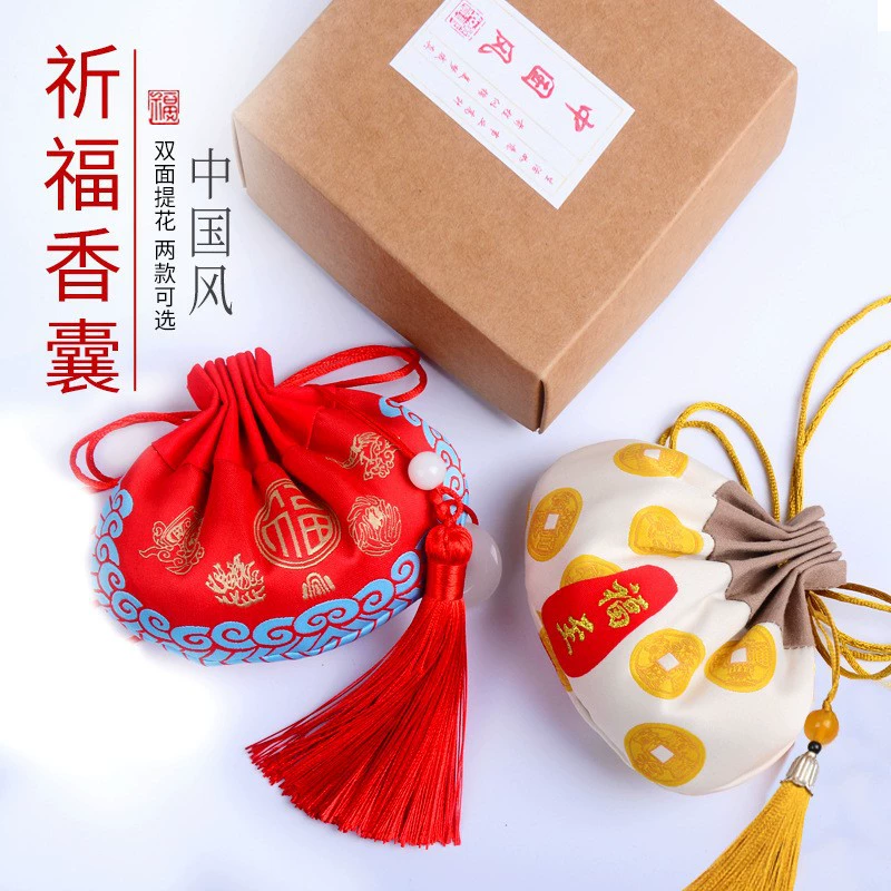 Подвеска-саше в китайском стиле «Фестиваль Чоньян» для благословений, пустой мешочек, сувенир, подарок, украшение для автомобиля, молитвенное саше на шнурке