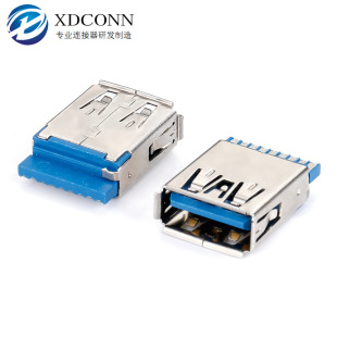 3.0ĸ��USB AF 180�Ⱥ���ʽ��߅L=18.0mm �{ɫ�zо usbĸ�� 3.0