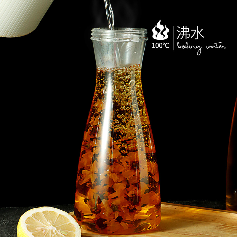 Pc jarra de vino acrílica botella de agua fría plástico para el hogar bebida resistente a altas temperaturas olla de jugo restaurante bar olla comercial