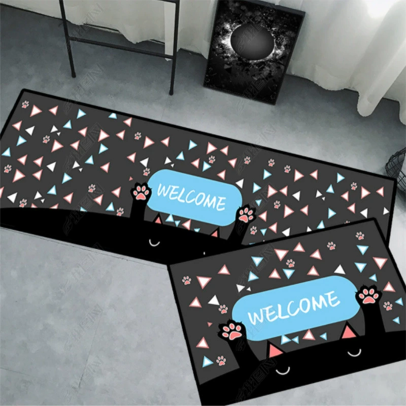 Карточный мультфильм четыре сезона бытовой коврик для стиральной машины на кухне, коврик для ванной комнаты, входная дверь, грязные коврики, переход кCross-border