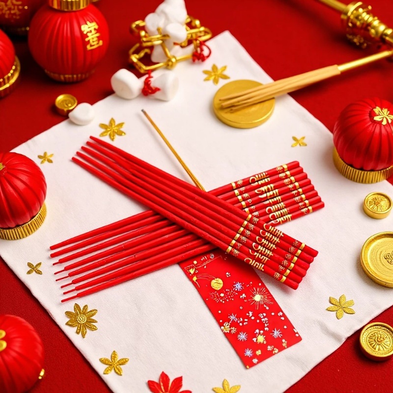 Big Red Double Happiness Chopsticks, Wedding Celebration Supplies, Wedding Big Red Double Happiness