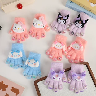 Детские перчатки Sanrio светящиеся в темноте с пальцами