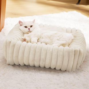 New Amazon Pet Kennel Cat Nest Four Seasons Warm Plush Pet Nest