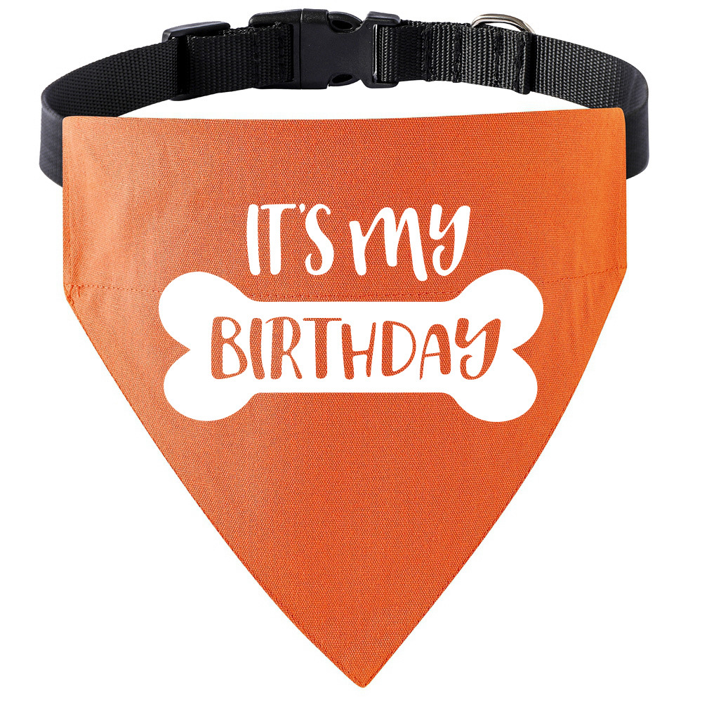 Tanpopo algodón perro saliva Toalla de cumpleaños triángulo toalla collar mascota perro bufanda mascota cumpleaños saliva toalla