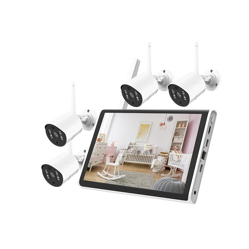 Tuya 10.1인치 4방향 총 세트 3MP