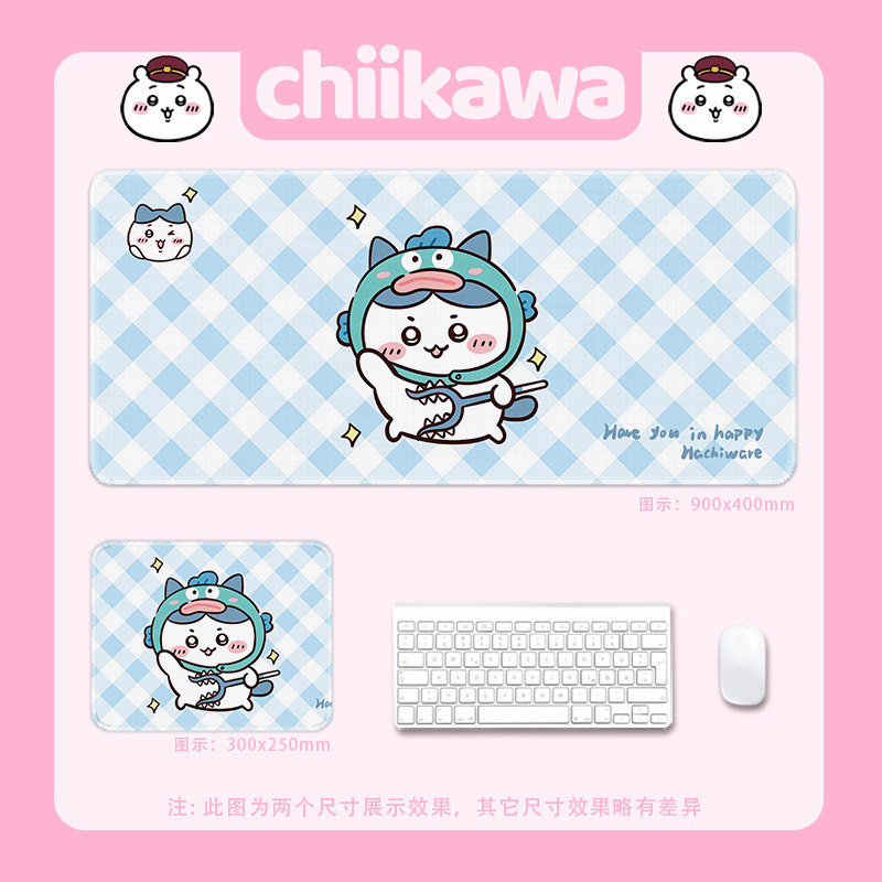 ジーカワマウスマットの大きいサイズの女の子のかわいい漫画の電気競争のゲームのノートパソコンのパッドのキーボードのテーブルのパッド|undefined
