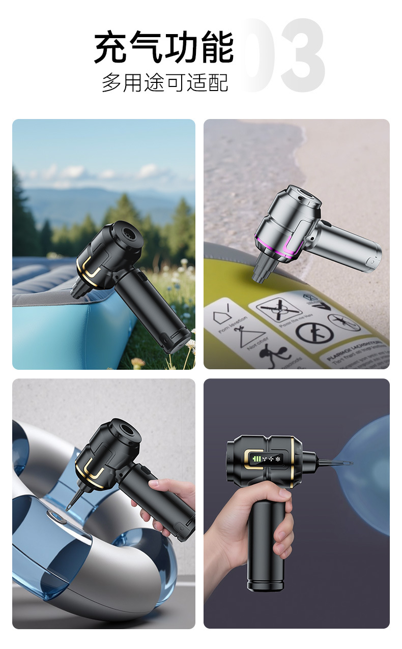 Car Vacuum Cleaner Brushless Lcd Display Power Vacuum Cleaner Handheld Suction and Blowing Integrated Blower Dust Blower