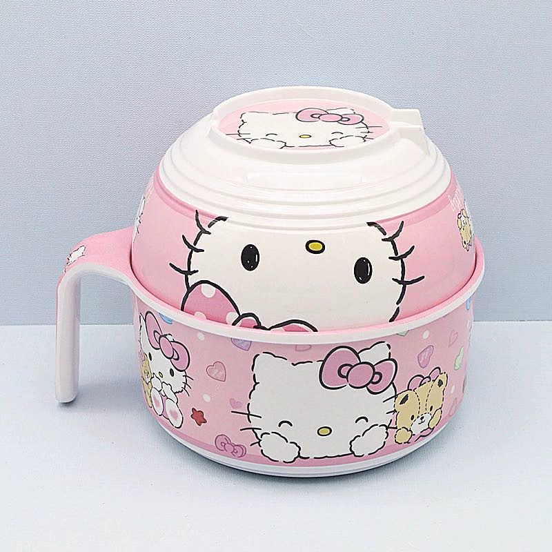 Cartoon cute big capacious set, anti-scald