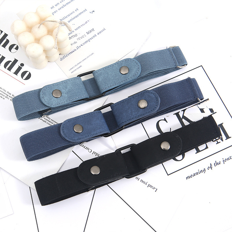 Source Factory Jeans Belt Traceless Elastic All-match Invisible Adjustable Men's and Women's Punch-free Lazy Belt_voghion.com