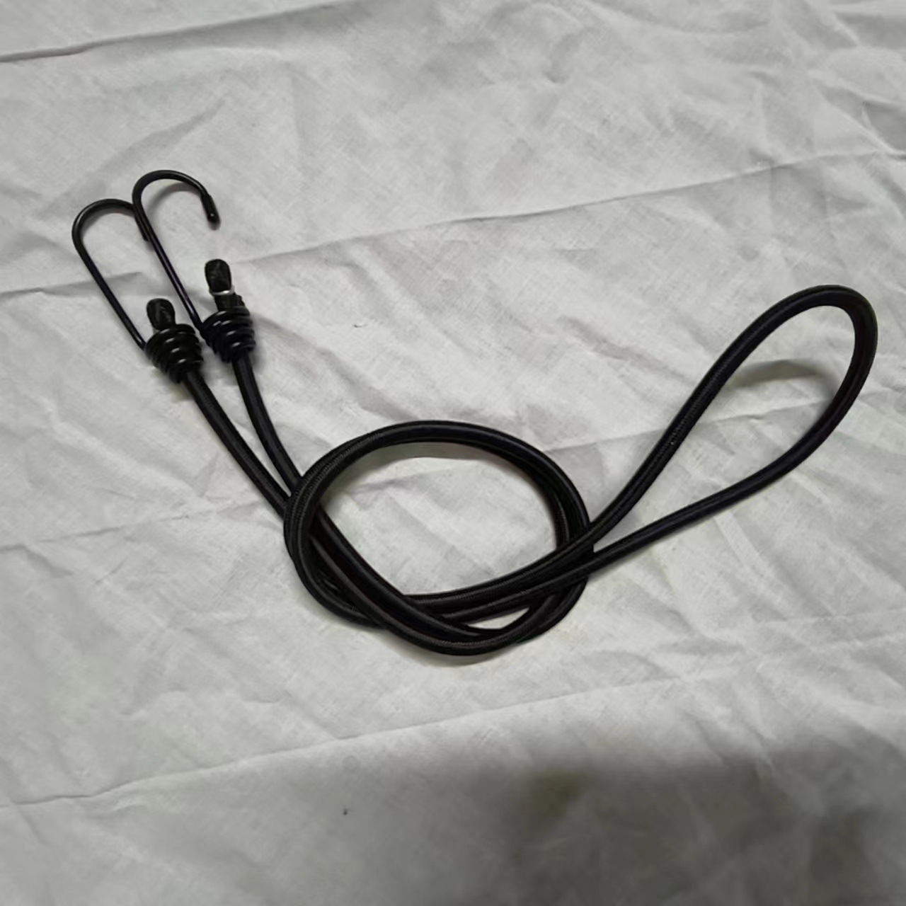 Cuerda Elástica para Equipaje de Motocicleta Látex y Acero Elástico, con Gancho para Moto y Maletero