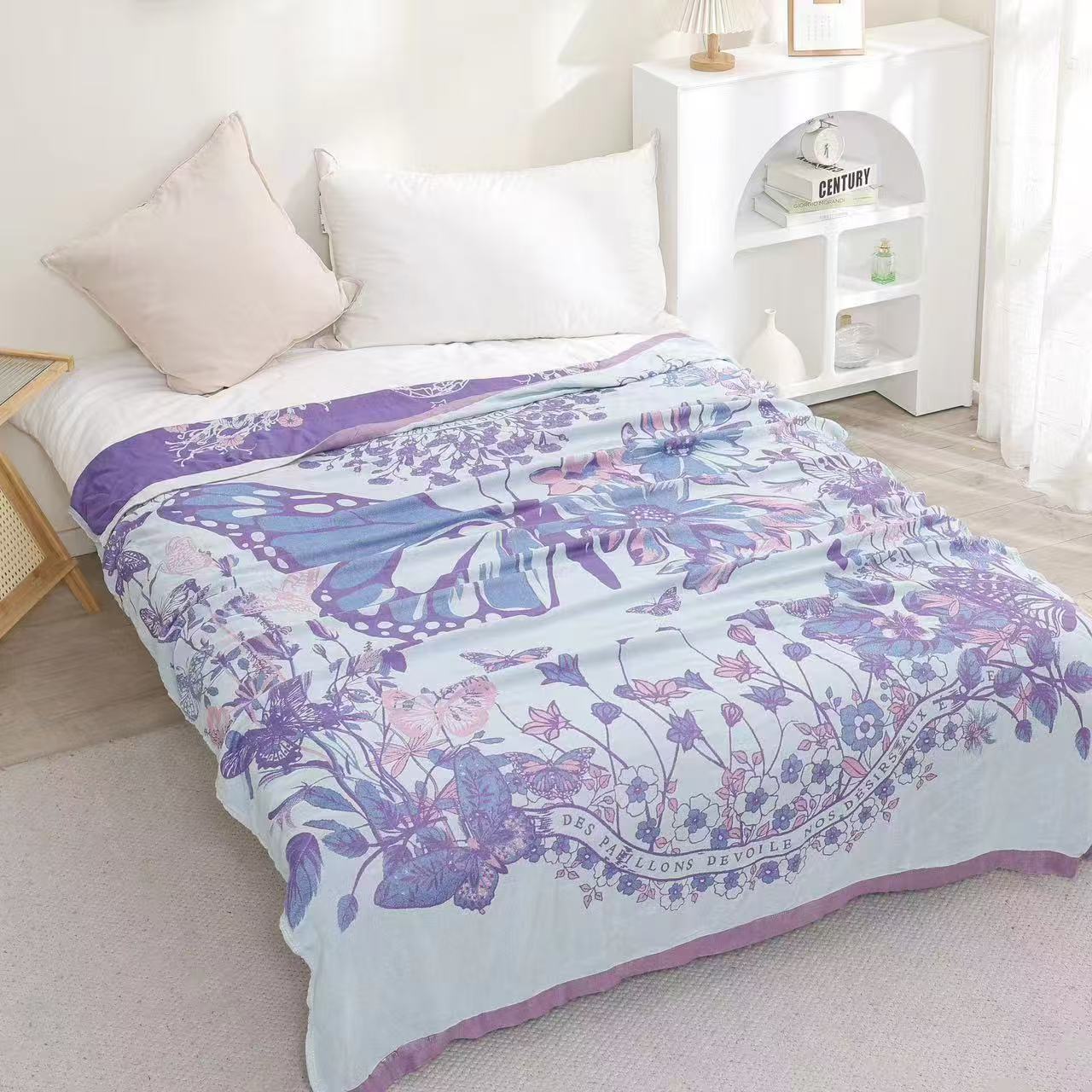 큰 보라색 나비 150*200cm