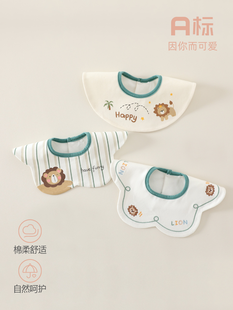 Children's cotton waterproof eating bib for new born