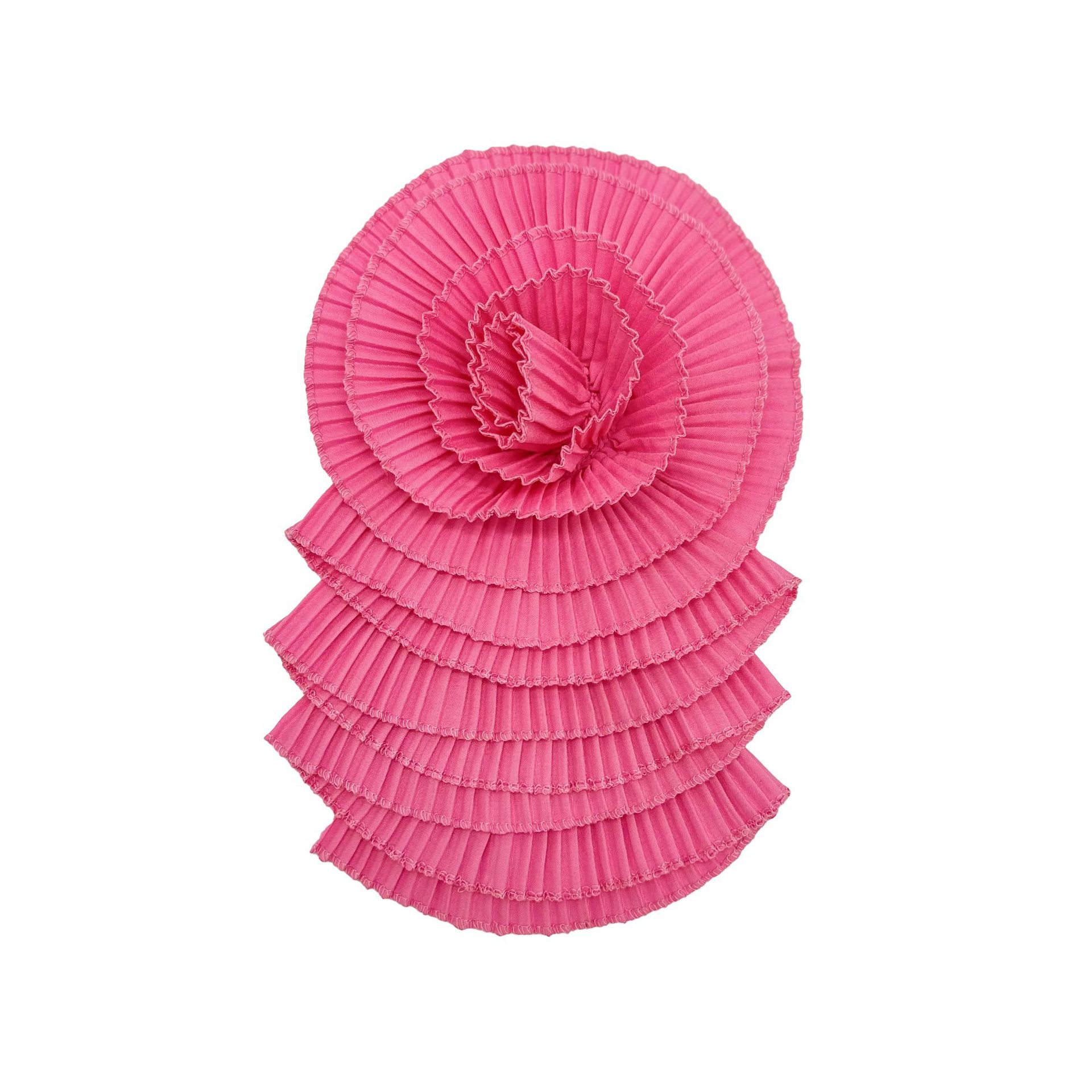 Broche de Flor Plisada Tridimensional de Poliéster para Accesorios de Ropa DIY image 27