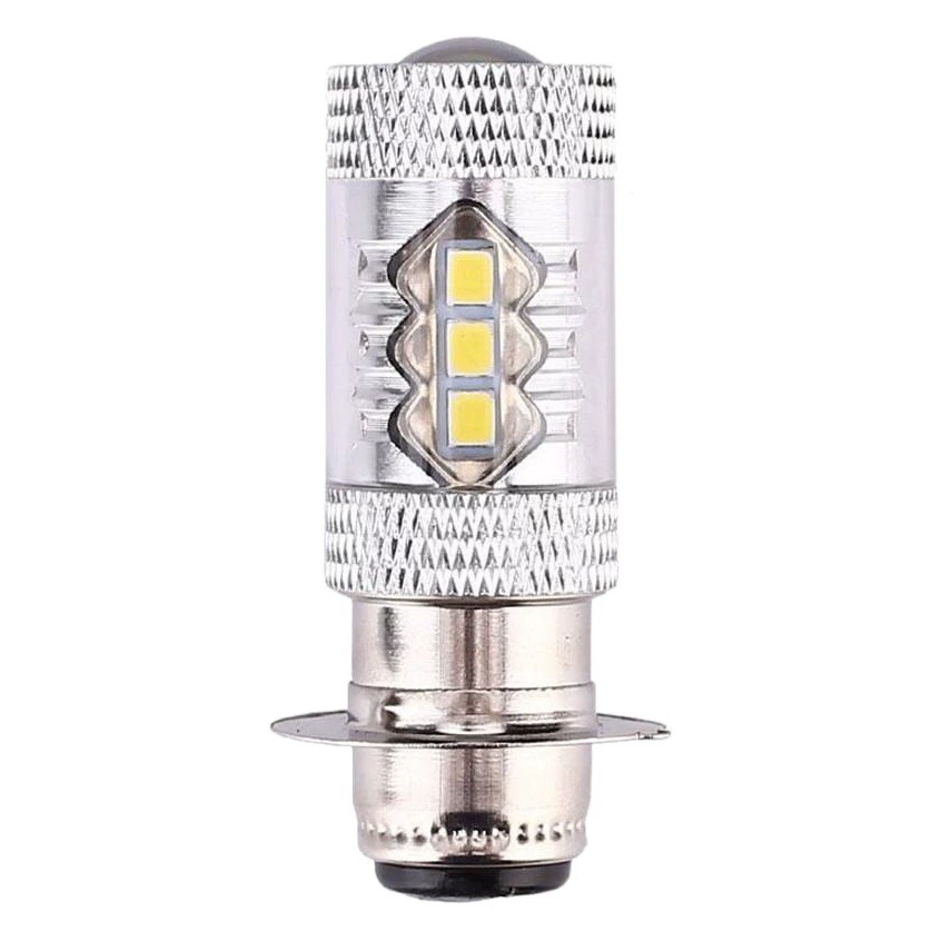 Мотоцикл светодиодная Модифицированная фара H6 80 Вт 16LED противотуманная фара PX15D BA20D мотоциклетная фара