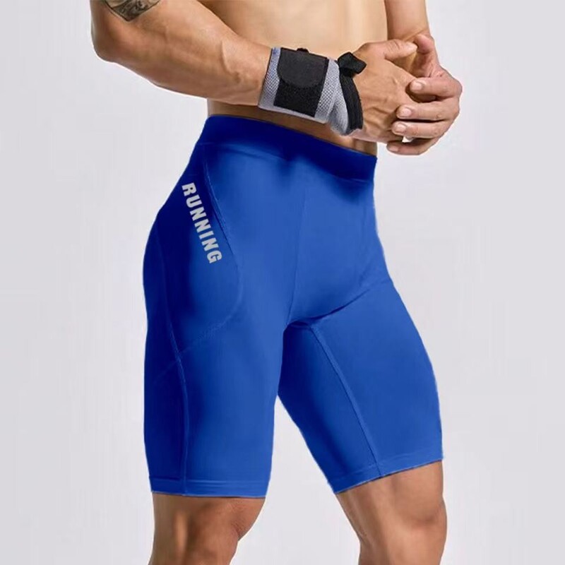 Fitness training pants, sports compression shorts, men's tight-fitting base layer pants, high-elasticity running and cycling quick-dry shorts Fitness training pants, sports compression shorts, men's tight-fitting base layer pants, high-elasticity running and cycling quick-dry shorts