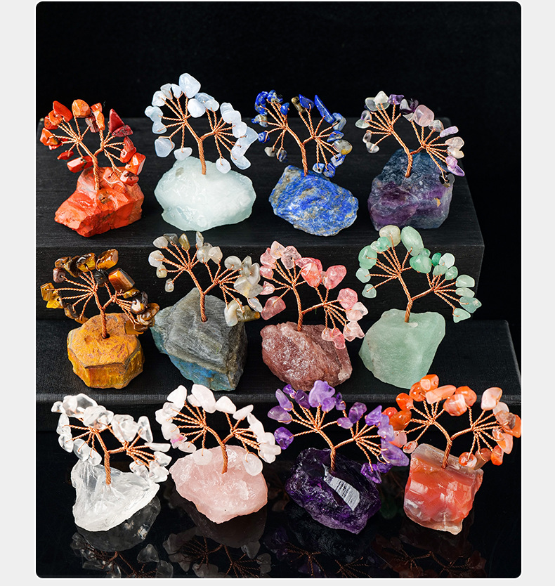 Natural Colorful Crystal Tree 3