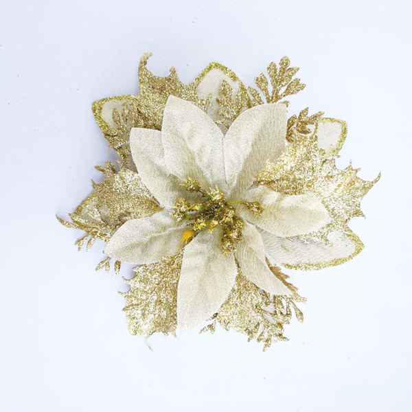 Christmas plastic three dimensional artificial flowers