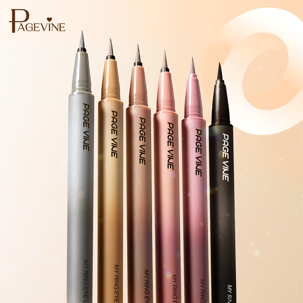 Nuevos productos transfronterizos PAGE VINE delicado lápiz de delineador de ojos de color impermeable a prueba de sudor no es fácil de desnudarse, cepillo suave duradero