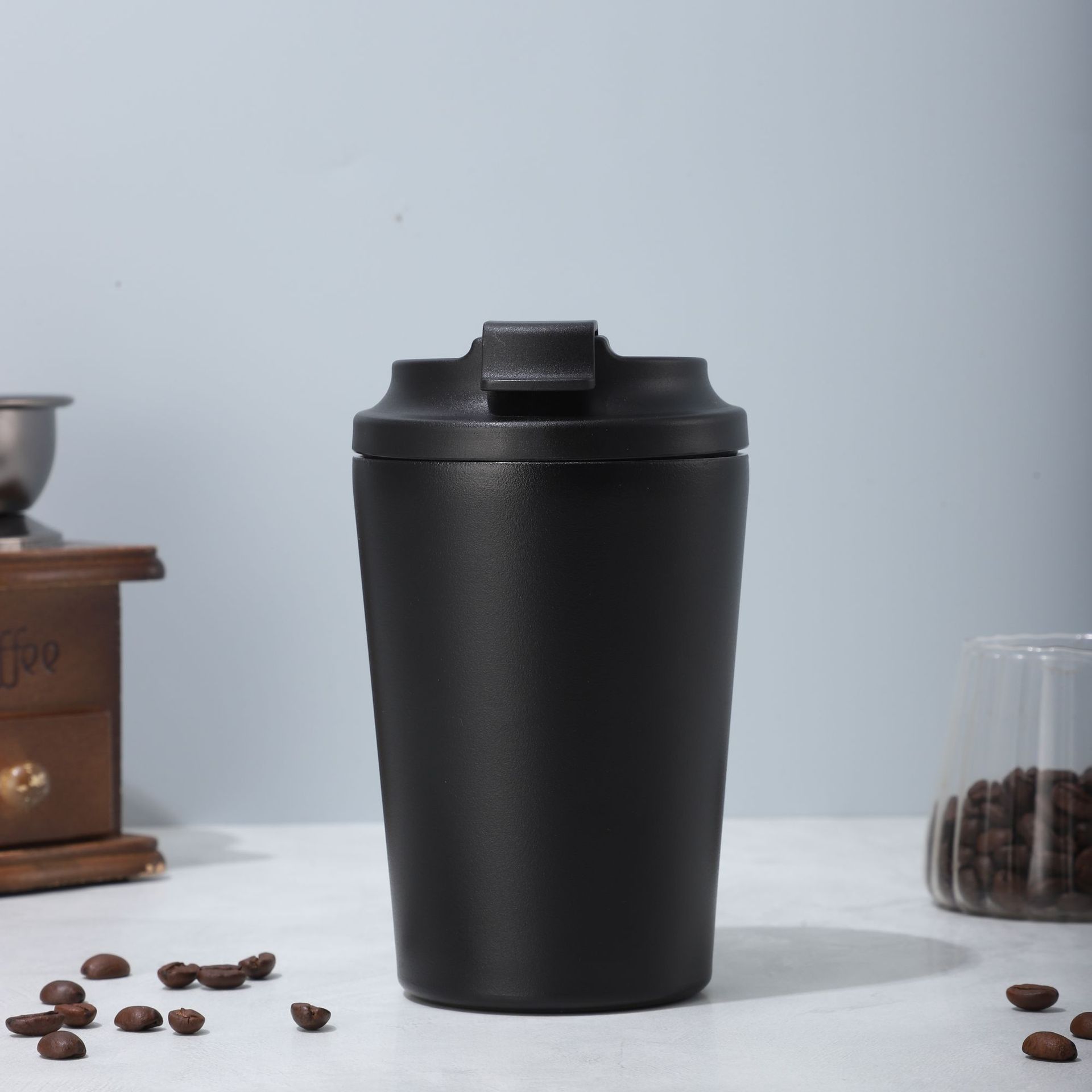 Cross-border ins de alto valor de visualización taza de acompañamiento de estilo japonés 304 taza de acero inoxidable taza de café simple taza de agua taza