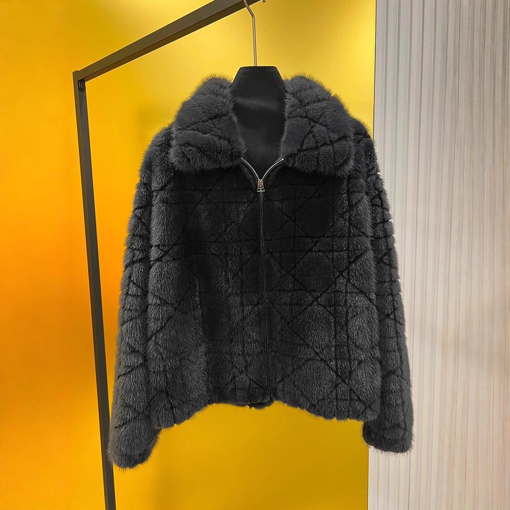 紫貂皮皮草整标貂皮鹅绒天鹅2025格貂女冬进口水貂貂皮大衣皮大衣