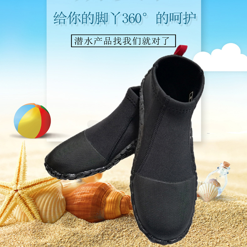 Diving Material Waterproof River Tracing Snorkeling Shoes Outdoor Quick-Drying Water Shoes Men's Warm Protective Diving Boots Customizable