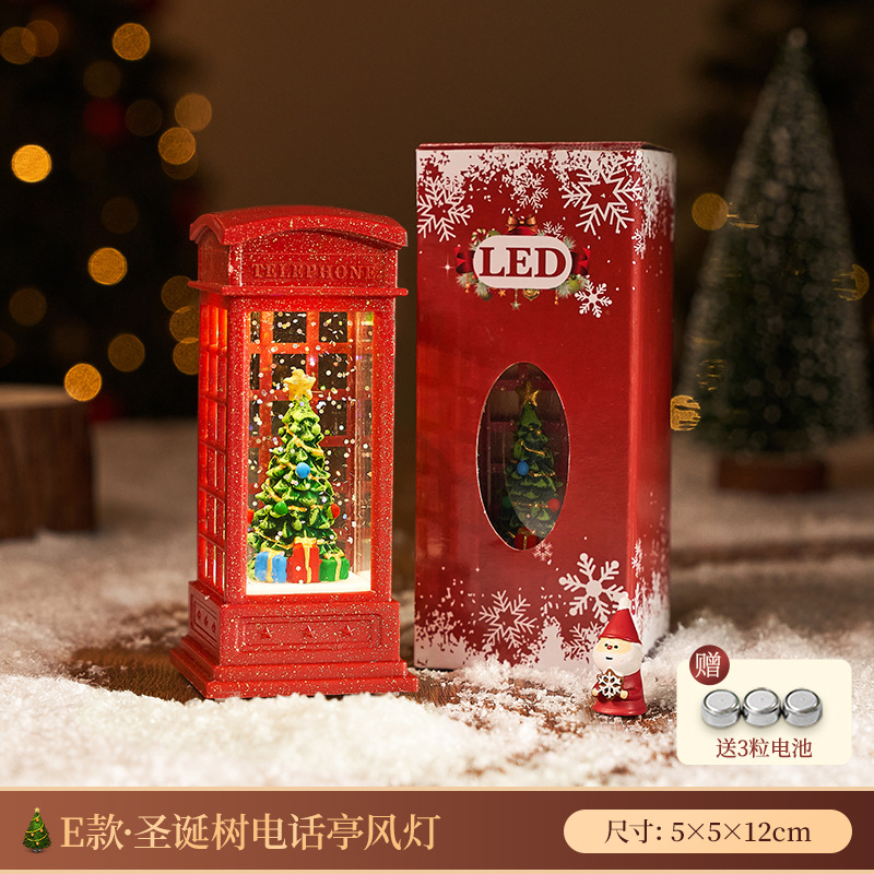 Regalos de Navidad para niños regalos de árbol de Navidad decoraciones de luces nocturnas ornamentaciones bolas de cristal 2025 nuevas niñas