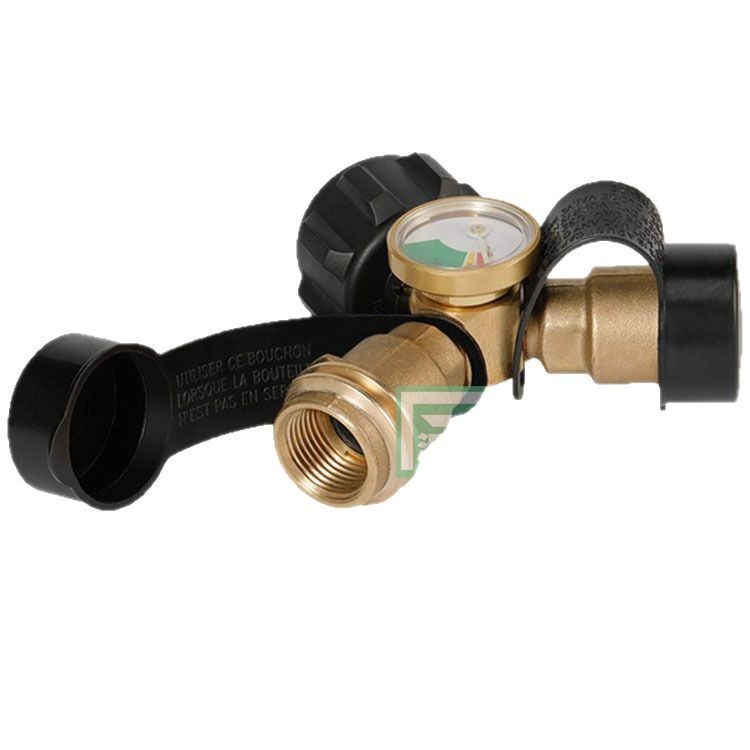 派瑞厂家北美20磅丙烷罐气缸2路Y形分离三通连接适配器