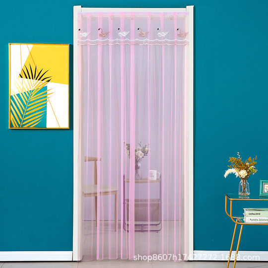 Single-Layer Anti-Mosquito and Anti-Fly Popular Home Bedroom and Living Room Partition Curtain Self-Adhesive Velcro Door Curtain Without Punching Door Curtain