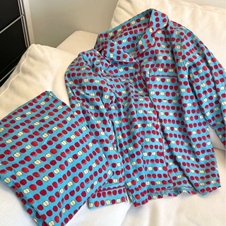 新品！小苹果全棉嵌条磨毛套装家居服西装领套装可外穿！