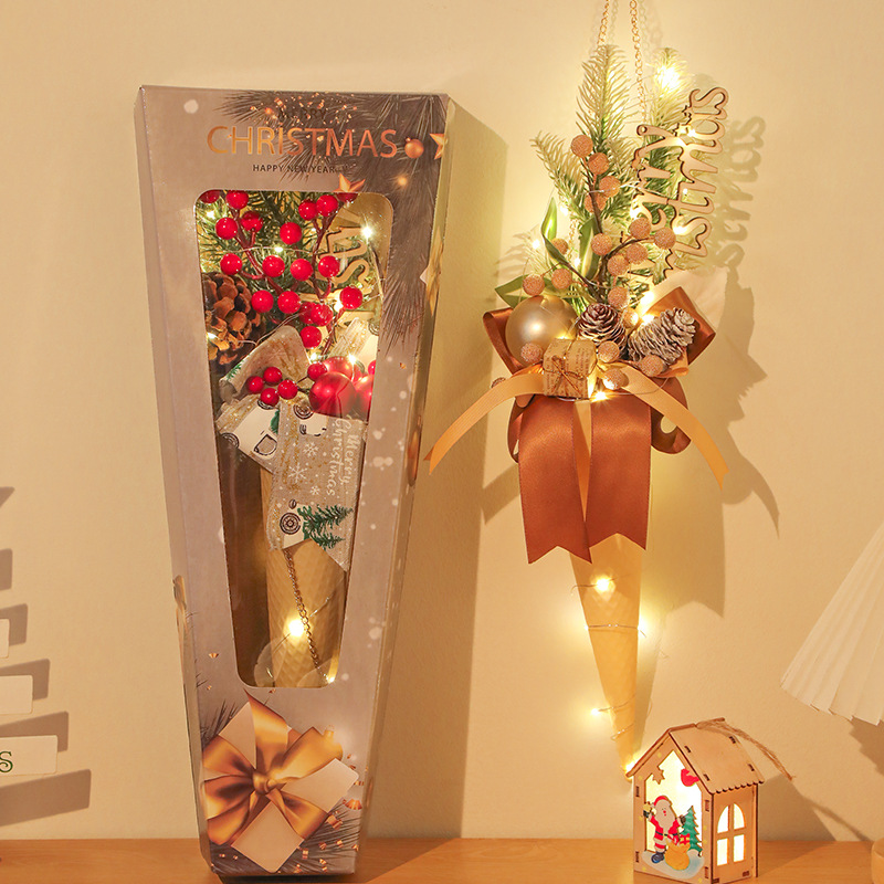 Navidad para madres, maestros, empleados, regalos de cumpleaños, souvenirs, ramos de simulación de alto nivel, pequeños obsequios de alto nivel