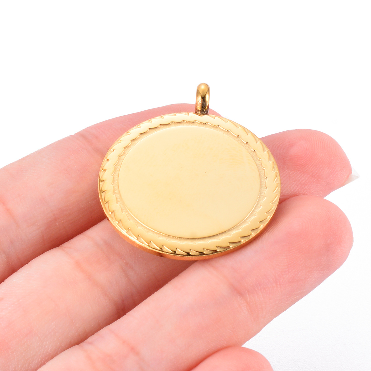 Pendant Jewelry Making Type 1 Piece 25 * 30mm 304 Stainless Steel Geometric Customization Laser Engraving Pendant DIY Jewelry Accessories
