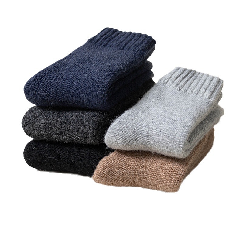 Winter nieuwe kasjmier sokken mannen en vrouwen angora konijn wollen sokken dikke warme badstof sokken warme handdoek sokken_voghion.com