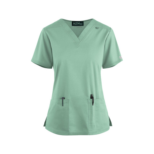 Women's hand washing clothes, lightweight cotton suit surgical clothes, summer short-sleeved operating room split doctor's hand washing clothes overalls
