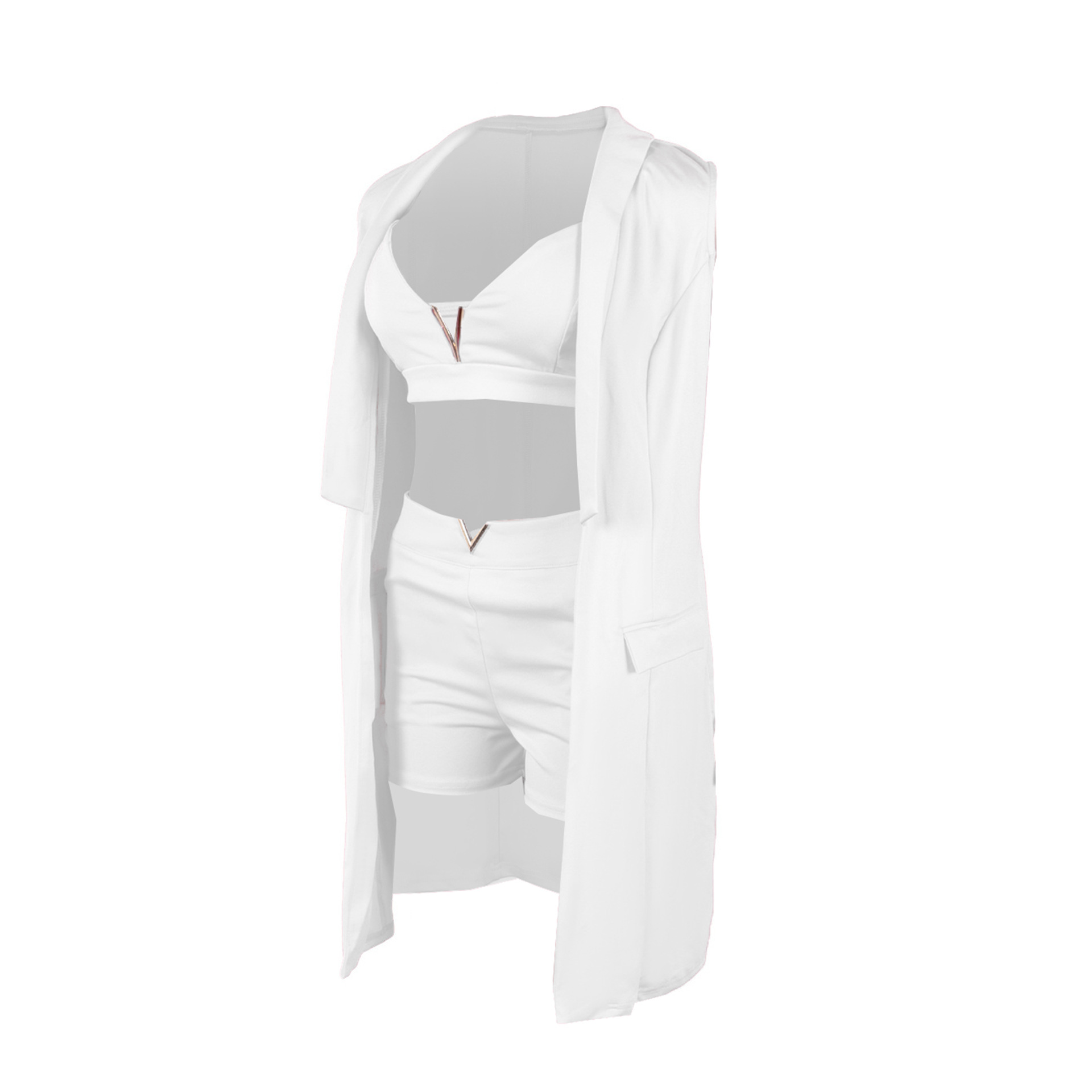 Women's Clothing Elegant Commuter Women's Three Piece Suit Cardigan Style Lapel Suit Vest For Formal & Casual For Women_ecoleips.com